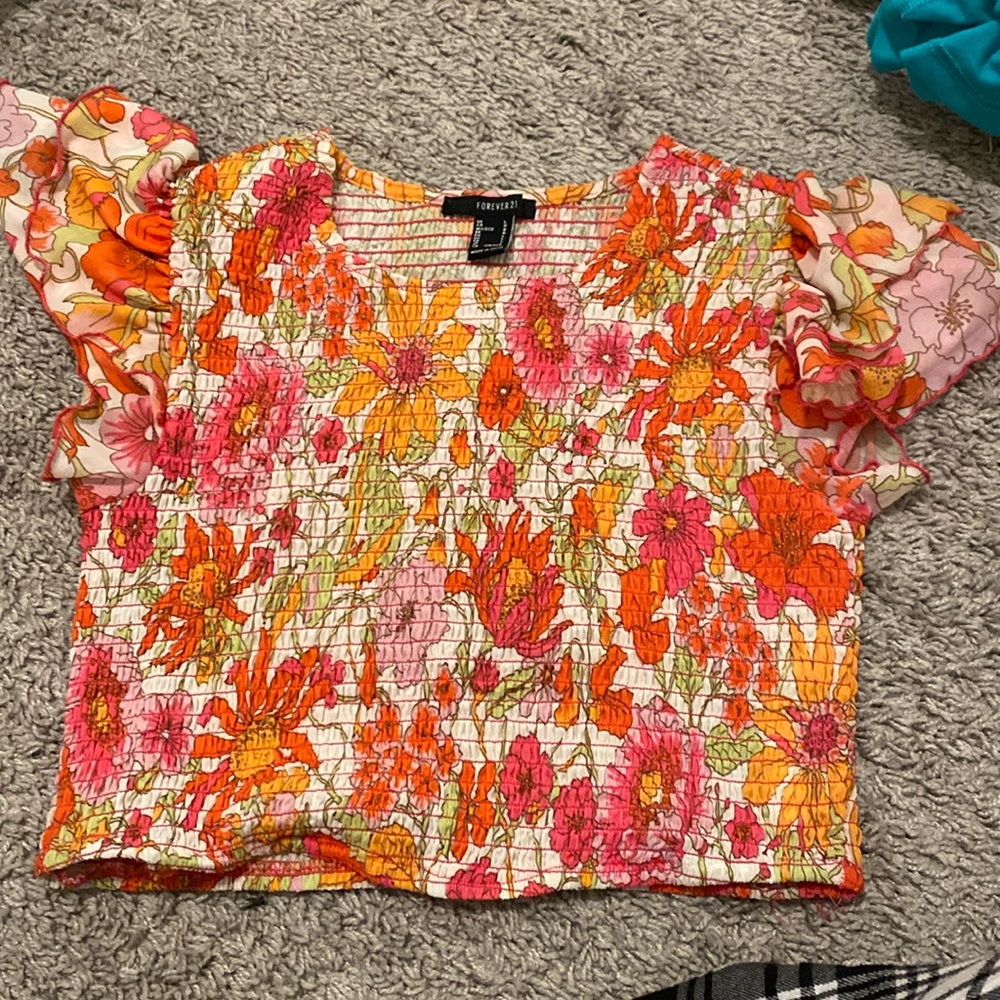 cute floral crop top